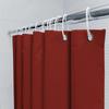 Cortina de Ducha Roja de Lujo Impermeable Decoración de Baño con Ganchos Plateados Juegos de Accesorios de Baño Modernos para Decoración del Hogar 350 x 180