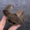 Cameo Eagle Handmade Copper Wire Wrap Cuff Bangle Adjustable O9h52