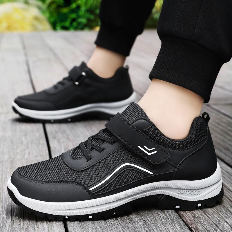 Walking Shoes, Shoes for The Middle-aged and Elderly, Velcro Style Casual Shoes, Soft-soled, Versatile Men's Shoes