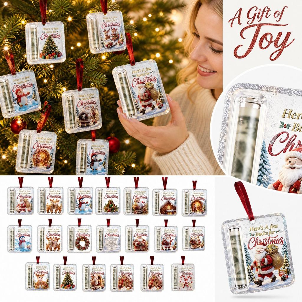 Christmas Tree Ornament Holder Gift, Creative Holiday Hanging Decoration for Family