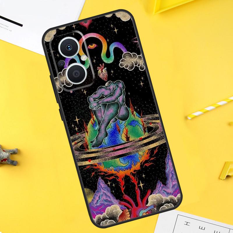 Spiritual Trippy Psychodelic For OPPO Reno 13 14 12 11 10 Pro 14F 13F 12F 11F 7 8 Lite 8T OPPO Find X5 X6 X8 X9 Pro Case