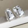 925 Sterling Silver Vintage Earrings For Women Trendy Simple Dots  Earring Jewelry Prevent Allergy Party Accessories Gift