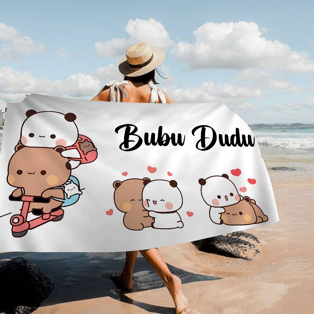 Popular B-BUBU D-DUDU Character Big Microfiber Beach Towels Quick Dry Towel Sand Beach Towels Pool Towel For Travel Swim Pool