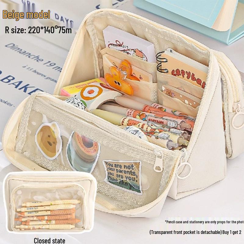 Large Capacity Ita Bag Style Detachable Pencil Case for Students - High-Value 2025 Design