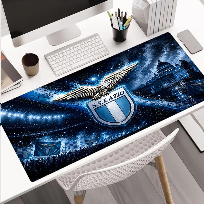 Lazio Football Club Emblem Mouse Pad, Rubber Base, Mouse Pad for Gamers and Office Use, Gaming Desk , Easy To Clean Mat Christmas fan gifts