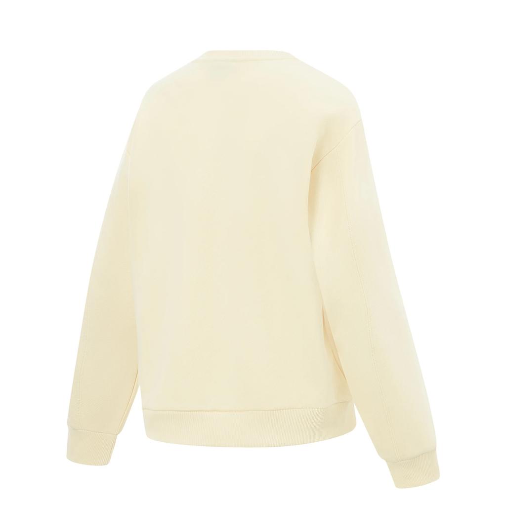 Li-Ning Fitness Series Letter Minimalist Round Neck Loose Versatile Sweatshirt Women Sweatshirt AWDVB58-5