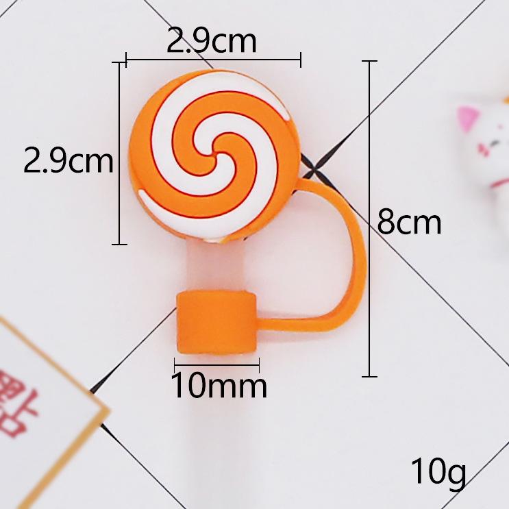 10Mm 0.4In Halloween Straw Cover Cap Silicone Straw Topper For Cup Kawaii 3D Reusable Straw Halloween Party Gift Decor