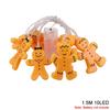 10LED Gingerbread Man LED String Lights Christmas Home Decoration Home Xmas Tree Hanging Ornaments New Year Holiday Party Lights
