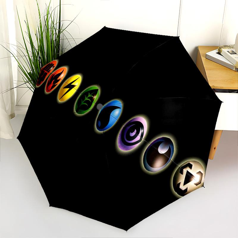 Pikachu Family Hug Joy Folding Umbrella Suitable For All Seasons Travel Umbrella Sun Umbrella Gift