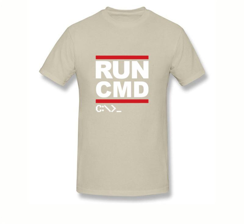Run Cmd Programmer T Shirt Great Youth Rude T Shirts Round Collar Short Sleeve T Shirts