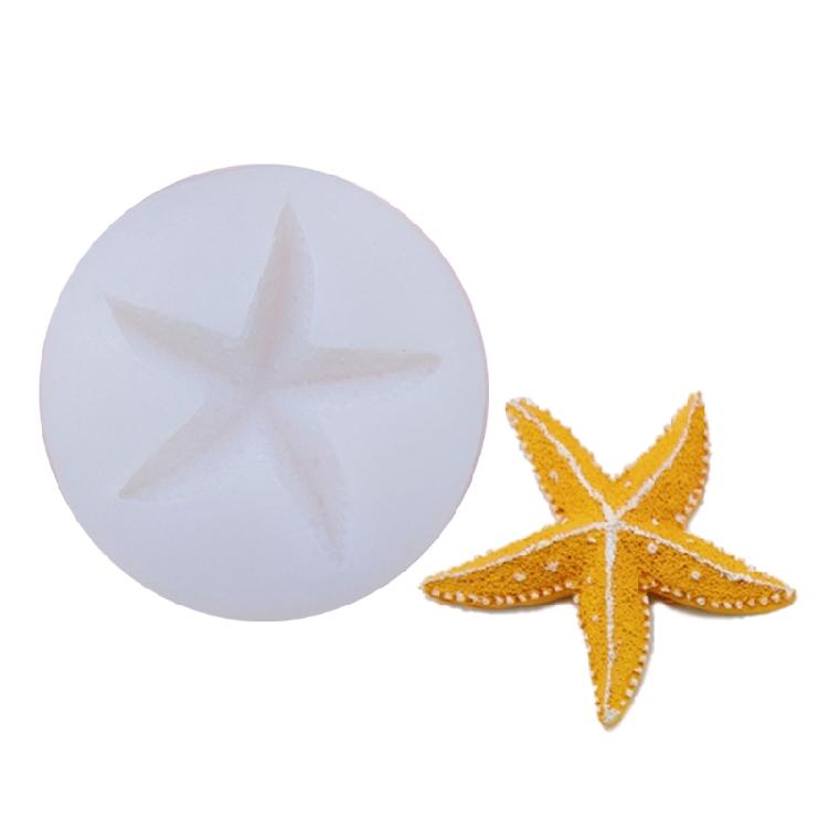 Multipurpose Silicone Craft Mold with Starfish Shell Design Perfect for Candle Soap Resin Art Craft Enthusiasts