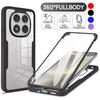 Ganzkörperschutz Stoßfestes Case für Xiaomi Redmi Note 14 Pro+ Plus 14 Pro 5G Schutzhülle Transparent Fundas Coque Capa