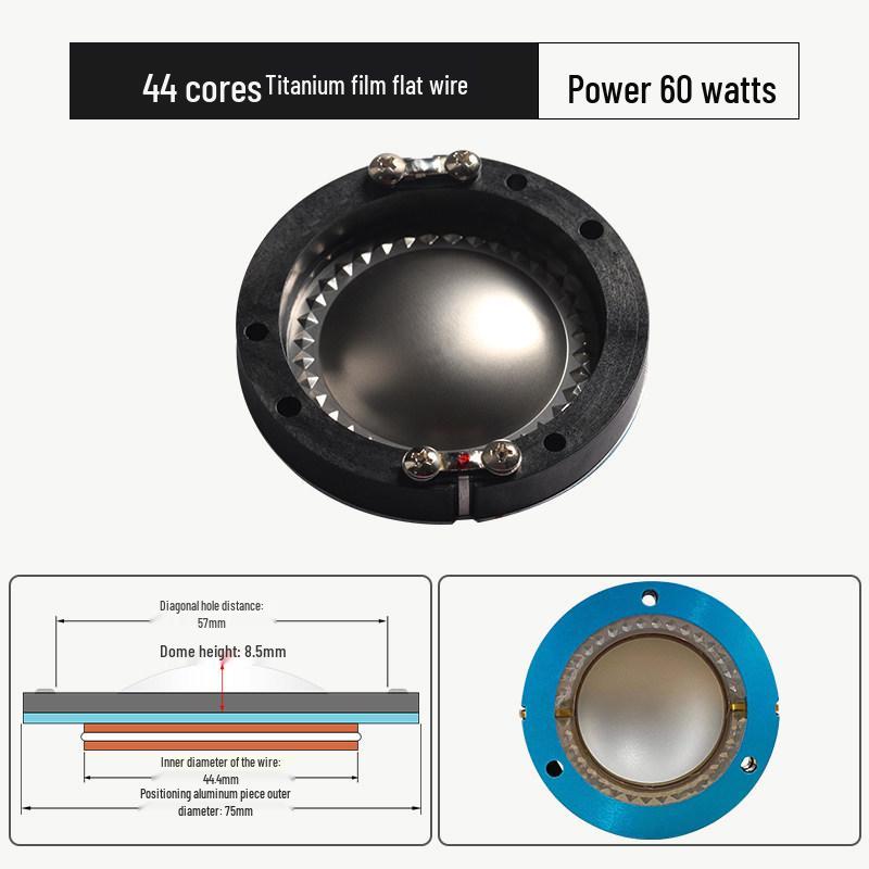 44.4mm High-Frequency 44 Core Speaker Coil - Outdoor High Power Round Frame Repair Parts