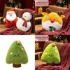 Christmas Plush Santa Snowman Reindeer Tree Decor For Kids Holiday Gift