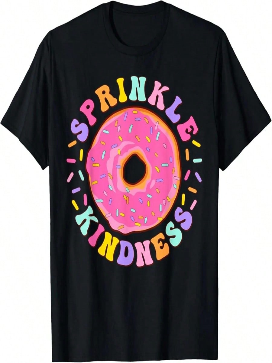 Donut Sprinkle Kindness Funny Girls Doughnut Lover T-Shirt S разноцветный