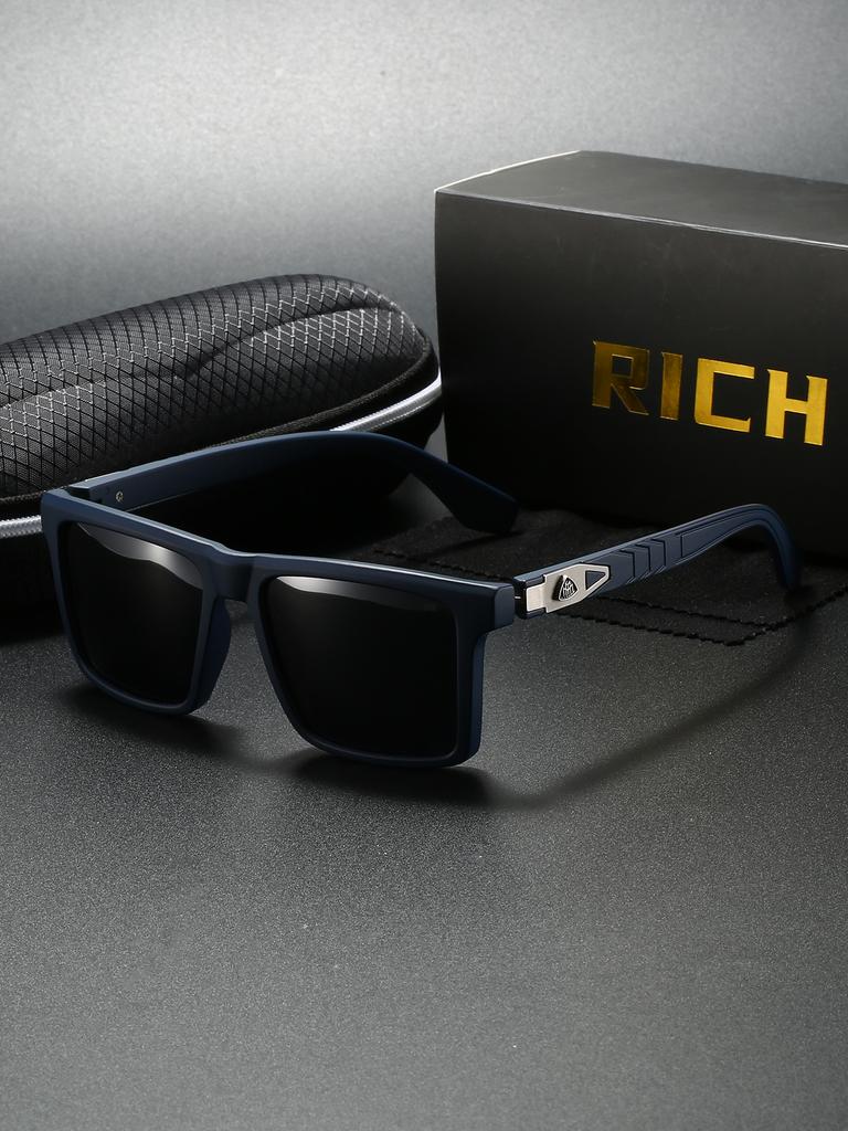 1Pc Neutral Style Square Frame Simple Fashion Trendy Decorative Glasses Individually Packaged Boutique Gift Box