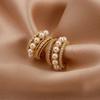 Korean Trend Flower Earrings Long Tassel Ear Line Crytal Chain Drop Earrings For Women Girls Daily Jewelry Party Gifts