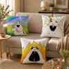 Funny HHamster MMeme Cushion Cover Soft Short Plush SkinFriendly Cushion Case for MultiScene Use