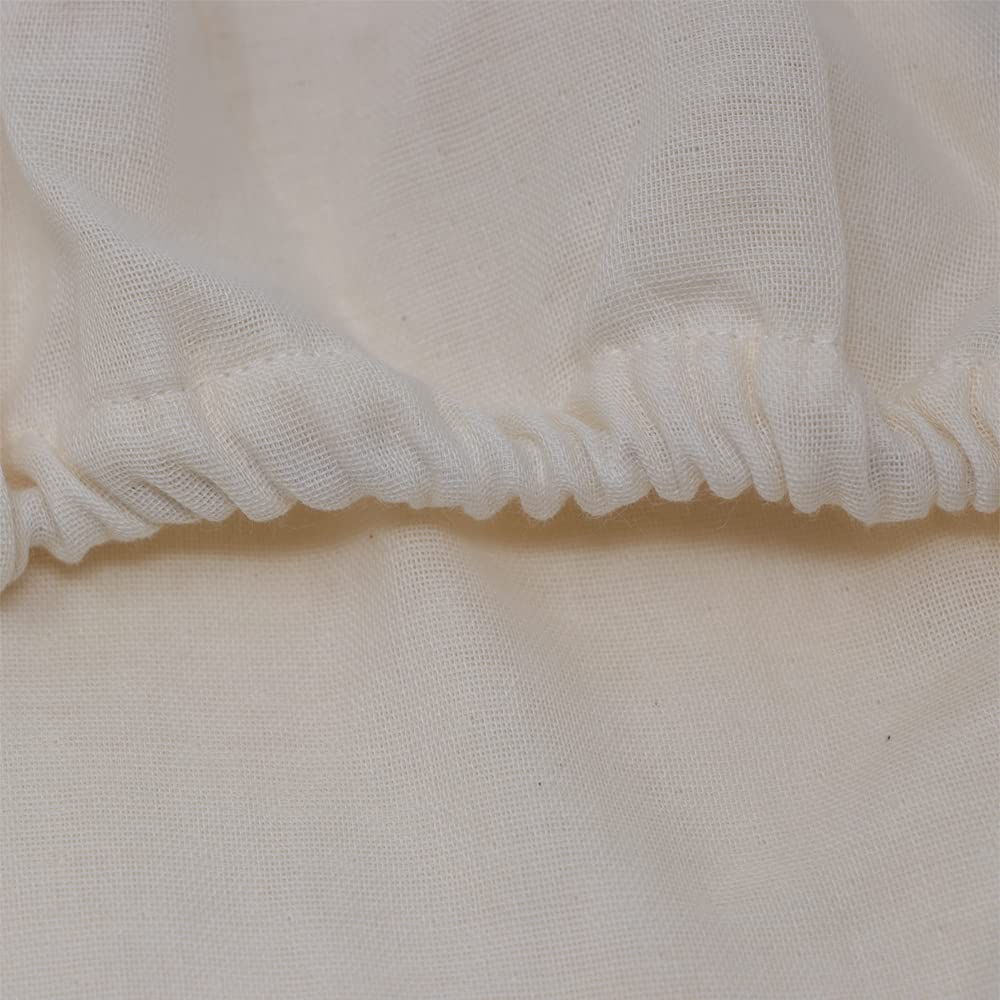 BRILBE Fitted Sheets Set of 2 Double Gauze Cotton Breathable Baby Regular Size 70 X 120 Cm Double Gauze Cotton of 70 X 120 Additive-free 100% (Gauze