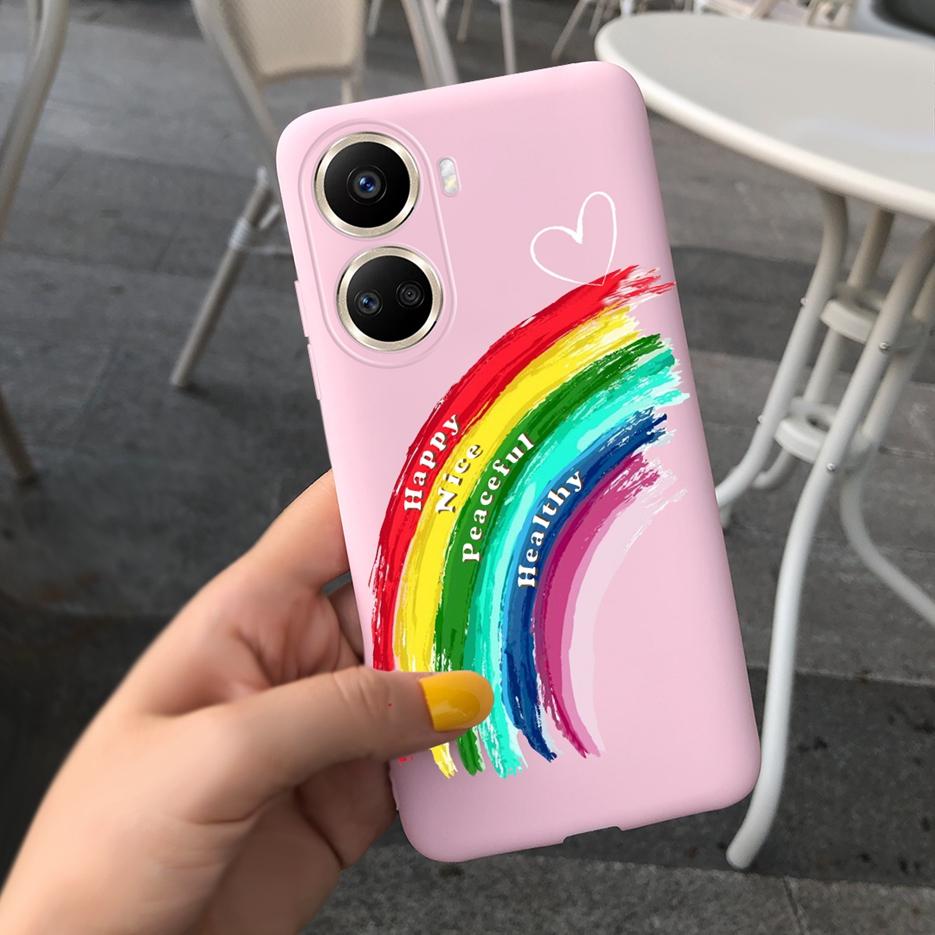 For Huawei Nova 10 SE Case BNE-LX1 BNE-LX3 Cute Candy Painted Cover Soft Silicone Case For Huawei Nova 10SE Nova10 SE Back Cover