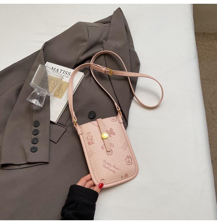 

Small bag women s new fashion casual printed shoulder bag popular versatile contrasting color messenger mobile phone bag