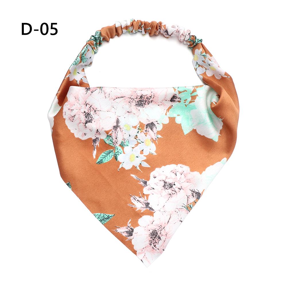 Bandeaux élastiques chouchou Turban imprimé Floral Bandanas bandeaux cheveux écharpe bandeau