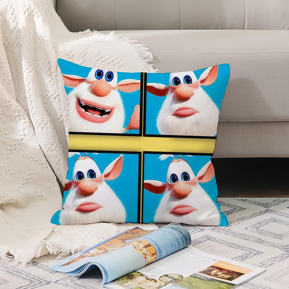 Cartoon Cute B-Booba  Pillow Case Office Cushions Suitable For Sofa Car Bedroom Decorative Cushion Cover