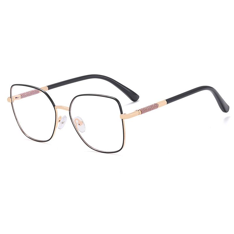 Transparent Computer Glasses Frame Women Anti Blue Light Presbyopia Eyewear Spring Hinge Metal Frames Reading Glasses Unisex