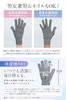 and secure cotton cotton gloves for rough hands and hand care [Safe Japanese-made 100% gloves] 100% (dark charcoal, unisex)