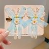 Mid-Autumn Hanfu Fairy Hair Clip - Women's & Children's Ancient Style Floral Tassel, Sweet Accessory for Girls