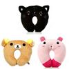 Black Cat Pig Strawberry Ushaped Pillow With Crystal Velvet Cover For Adults And Travel