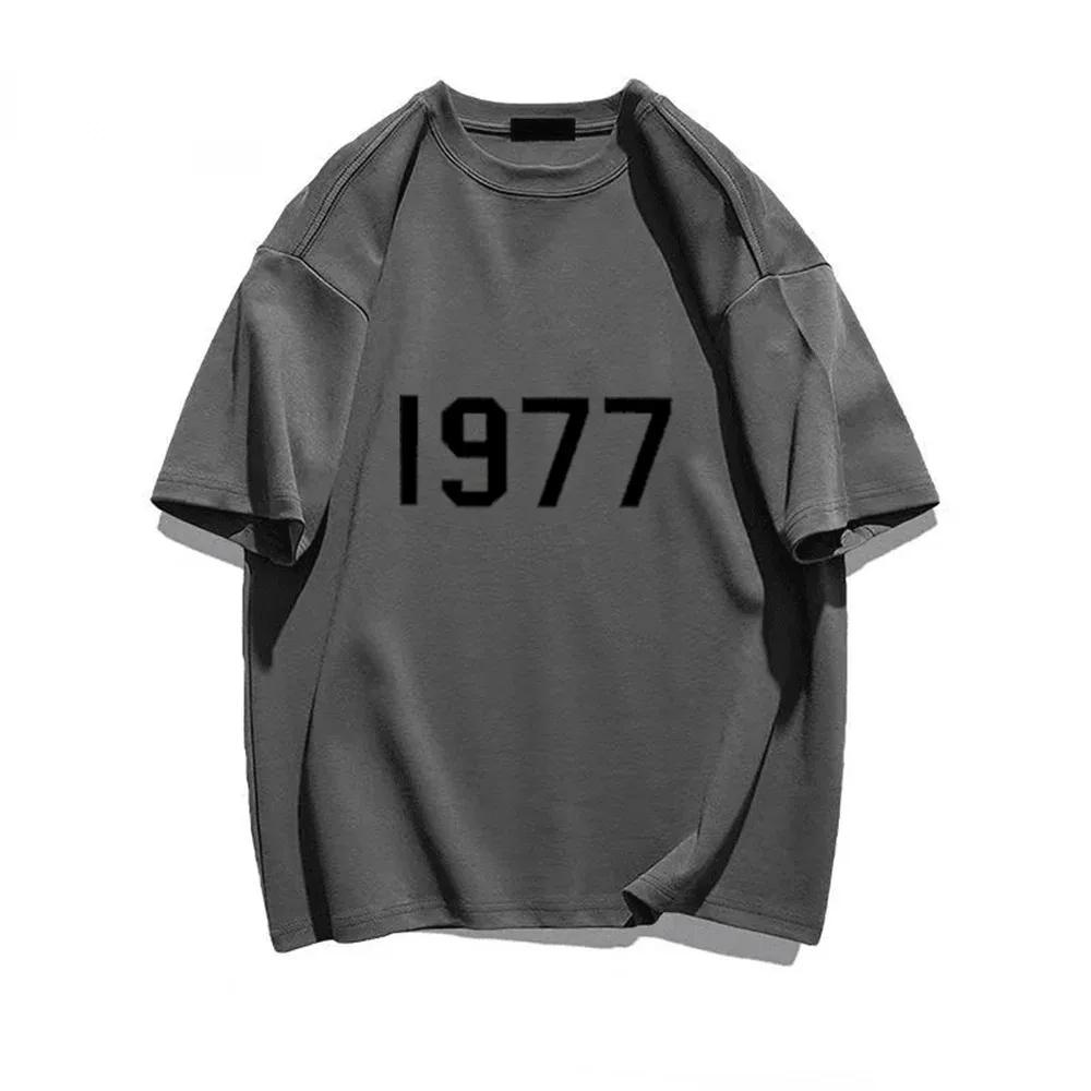 Retro Men Women Tshirts 100% Cotton T-shirt HIP HOP Brand Shirt 1977 Printed Vintage Short Sleeve Tees High Quality Tops