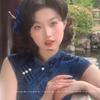 Blaue Lilienblüten Haarspange - Elegantes chinesisches Qipao Haaraccessoire für Frauen