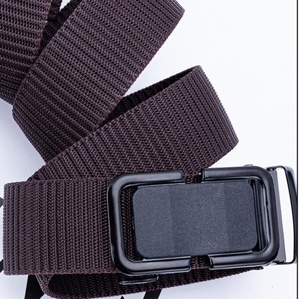 Men's Tactical Belt 1.5 Inch Nylon Webbing with Quick Release Automatic Buckle for Outdoor Activities and Work