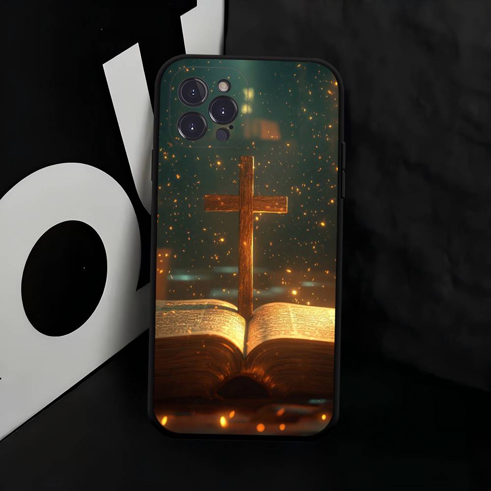 Christliches J-Jesus Kreuz Handyhülle Für Iphone 15 11 13 14 16 17 Pro Max Plus X Xr Xs Max 12mini Hülle Case