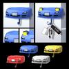 Automotive Flip Light Keychain Wall Art Stylish Auto Flip Light Keychain Wall Hanging Art Toy for Personalizes Space