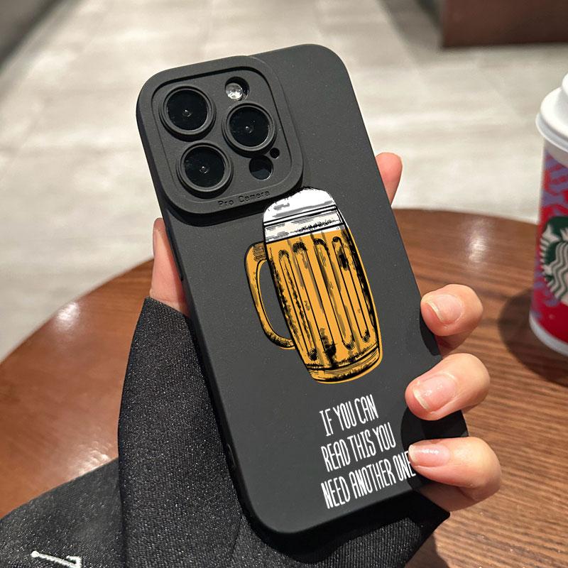 Lustige Bier-Candy-Farbe Handyhülle Für iPhone 16 15 14 13 12 11 Mini X XS Max XR 16 15Plus Stoßfeste Silikon-Weichabdeckung