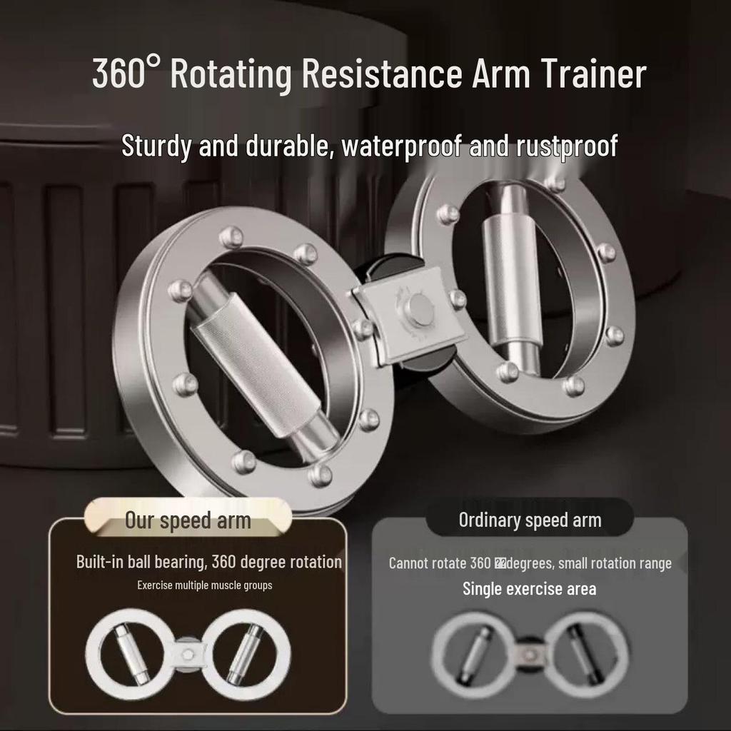 Adjustable Speed Arm Trainer: Multifunctional Rotating Wrist Strength Exercise Equipment for Boxing and Fitness