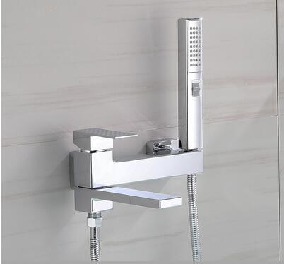 

Bathtub Faucets Set Gun Gray Chrome Wall Mounted Bathroom Shower Faucets Set Faucet Mixer Black Mixer Set Crane Brush Gold