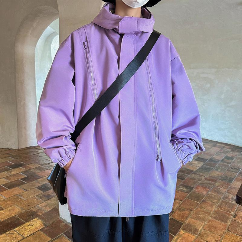 

Пальто Мужские куртки Весна и осень Трендовые повседневные модные молодежные куртки с капюшоном для активного отдыха Мужская одежда 5XL