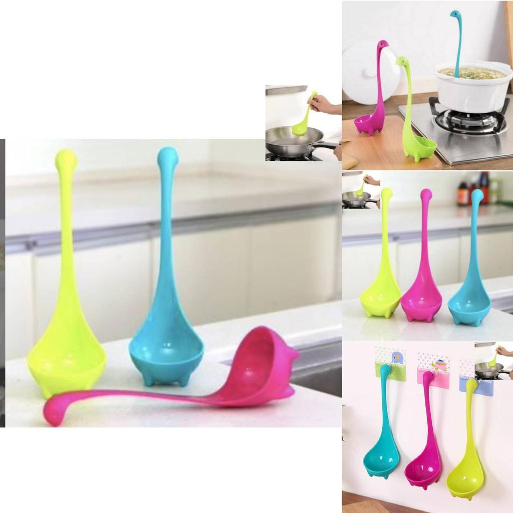Versatile Plastic Long Handle Soup Spoon Set Ideal For Kitchen And Dining Use
