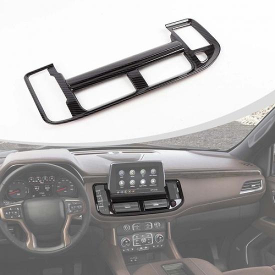 Central Control Air Vent Outlet Cover Trim Fit For Suburban 20+/Tahoe 21+ Carbon