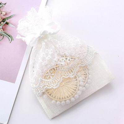 Reusable White Gift Bag Gauze Festival Favor Drawstring Pocket Packing Lace Sachet Party Supply