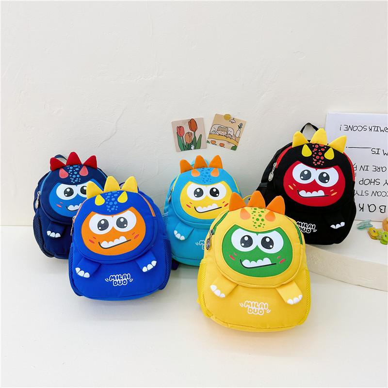 Adorable Cartoon Dinosaur Children's Backpack For Boys Lightweight 3-6 Year Olds