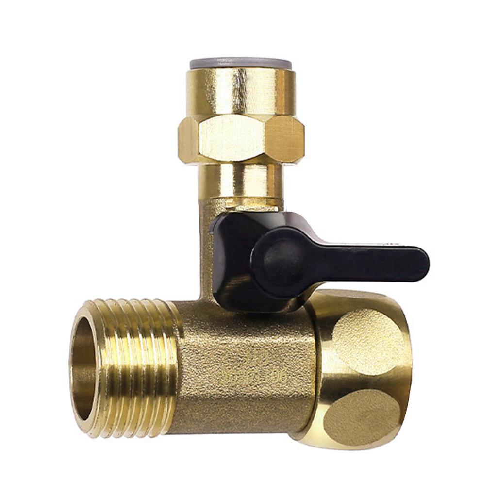 Brass Water Inlet Valve Easy to Install 3 Way Valve Versatile Water Inlet Ball Valve Upgrades for Homes & Office Use