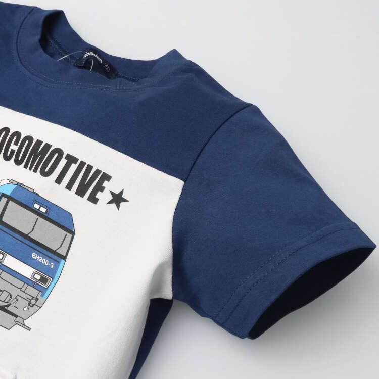 [Kinderkleidung] Moujonjon (Moujon John) JR Güterzug Kurzarm T-Shirt 90cm-130cm F30889