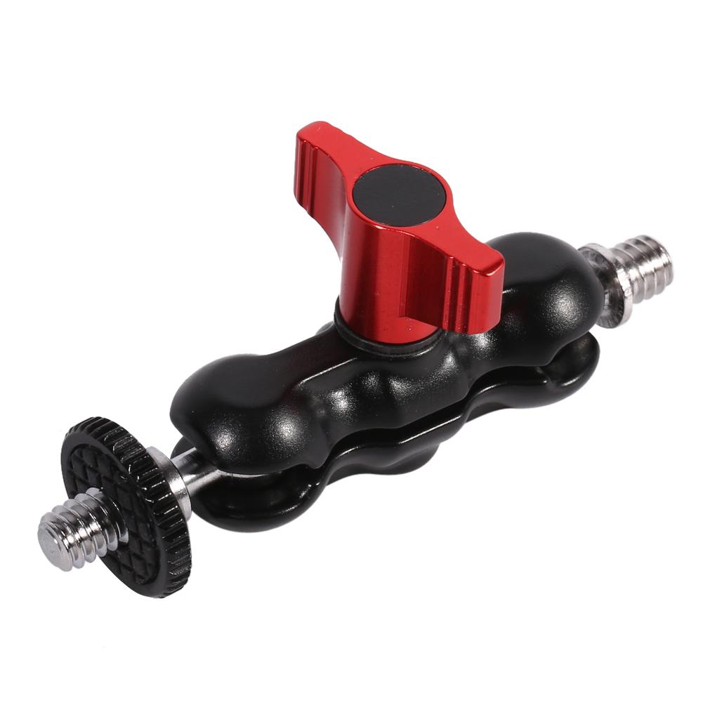 Arm Mount Adapter Multi Function Double Ballhead With Shoe Mount and 14 Inch Screw For DSLR