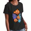 Christmas Reindeer Wounisex's Cotton T Shirt, Pure Cotton HighQuality Print, Durable, Casual And Fashionable, Deer With Stars And Baubles Graphic Tee,