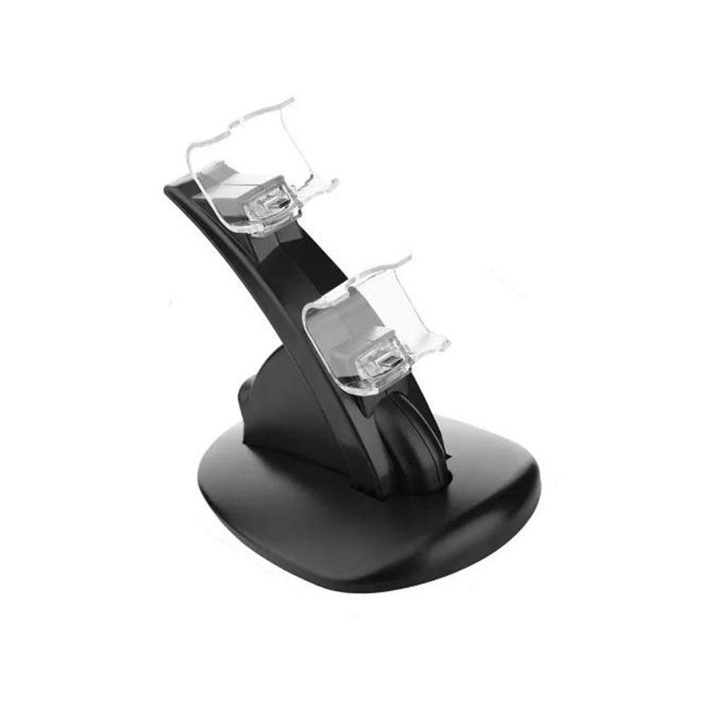 Black Dual USB Charger Stand Fast Charging Game Controller Stand Gamepads Charger  Game Controller