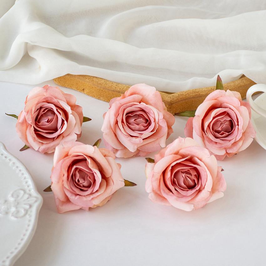 Artificial Flowers Silk Rose Wedding Bridal Bouquet Home Room Table Yard Outdoor Garden Festival Wreath Wall DIY Gifts Candy Box